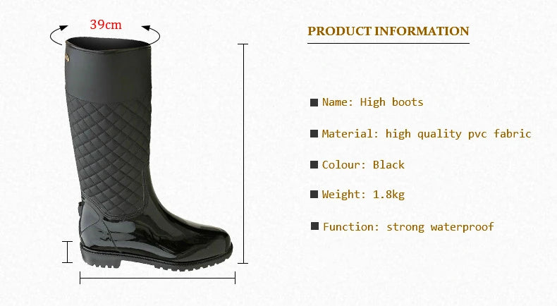 2023 New Women Rain Boots Lady Rain Water Shoes Ourdoor Rainboots  Italianate Pvc Rubber Rainboots Lady Waterproof Shoes