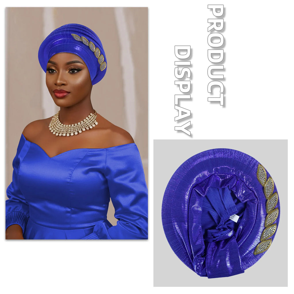Ready African Auto Gele Headtie Women's Turban Cap Nigeria Wedding Geles Muslim Head Wraps Bonnet Turbante Mujer 2026 New