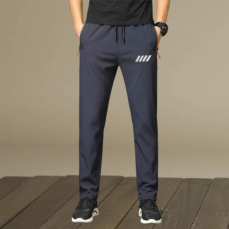 Men's Casual Pants, Men's Trousers, Men's Sports Pants, Thin Jogging Pants, Fashionable Print, Suitable for Daily and Casual Wear, Lightweight, Ideal for Gifting during Festivals