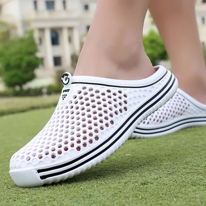 2025 New Men Summer Slippers High Quality Non Slip Beach Shoes For Women Breathable Couples Fashion Comfortable Garden Shoes