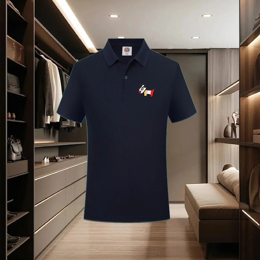 Men's collar polo shirt, casual business fashion, slim fit polo shirt, new summer 2026 collection