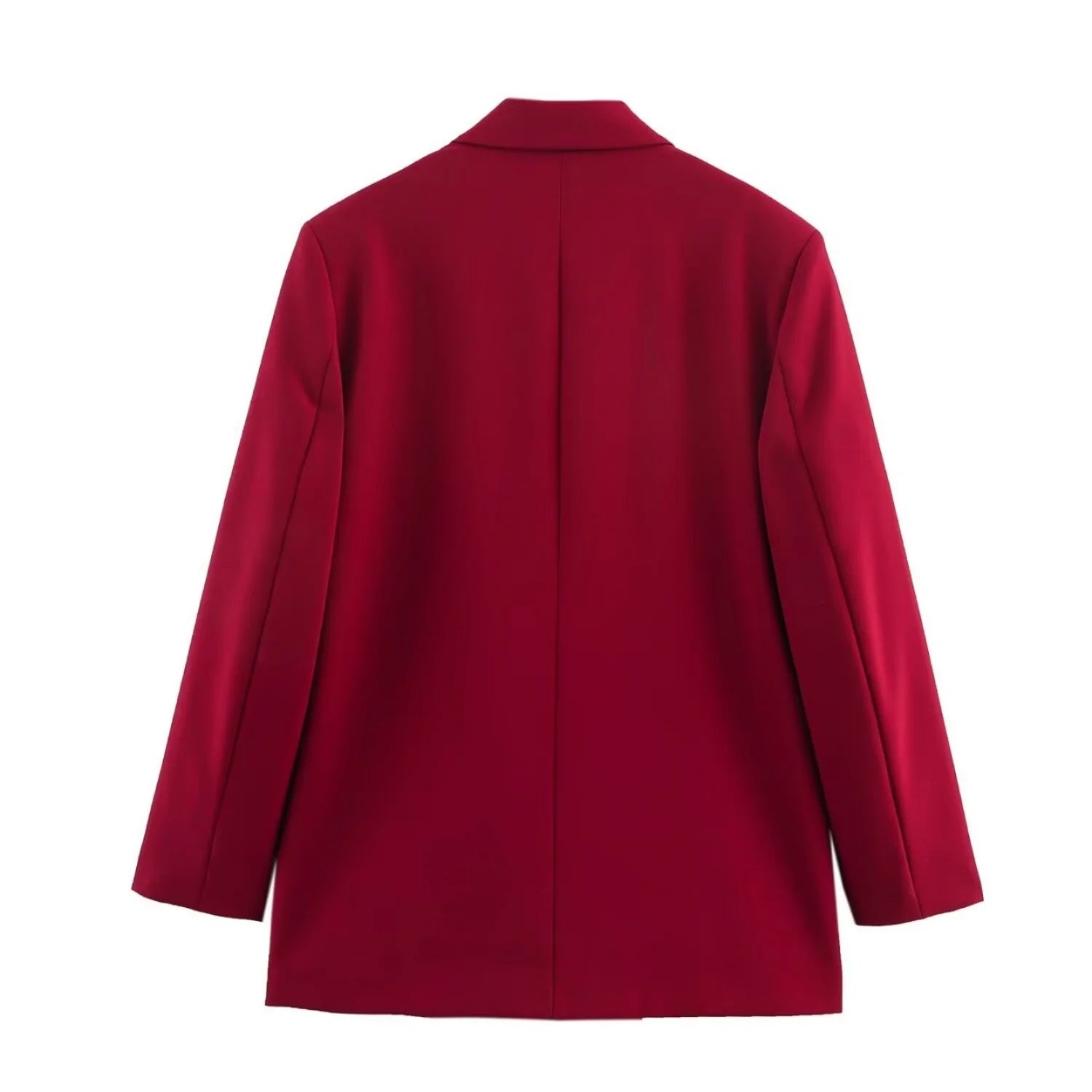 Women Elegant Solid Blazers Female Simple Style Double Breasted Long Sleeved Suit Jackets Casual Office Lady Suit Jackets Tops