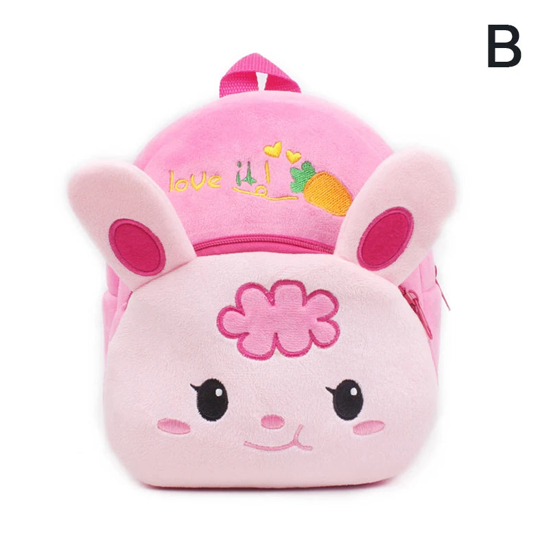 Fashion Children School Bags Cartoon Plush Kids Backpack Kindergarten Boys And Girls School Bags Mini Backpack Book Bag
