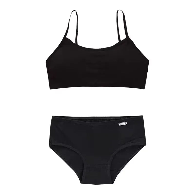 Kids Girls Training Bras Set Girls Teenage Underwear Cotton Tank Tops for 8-14 Years