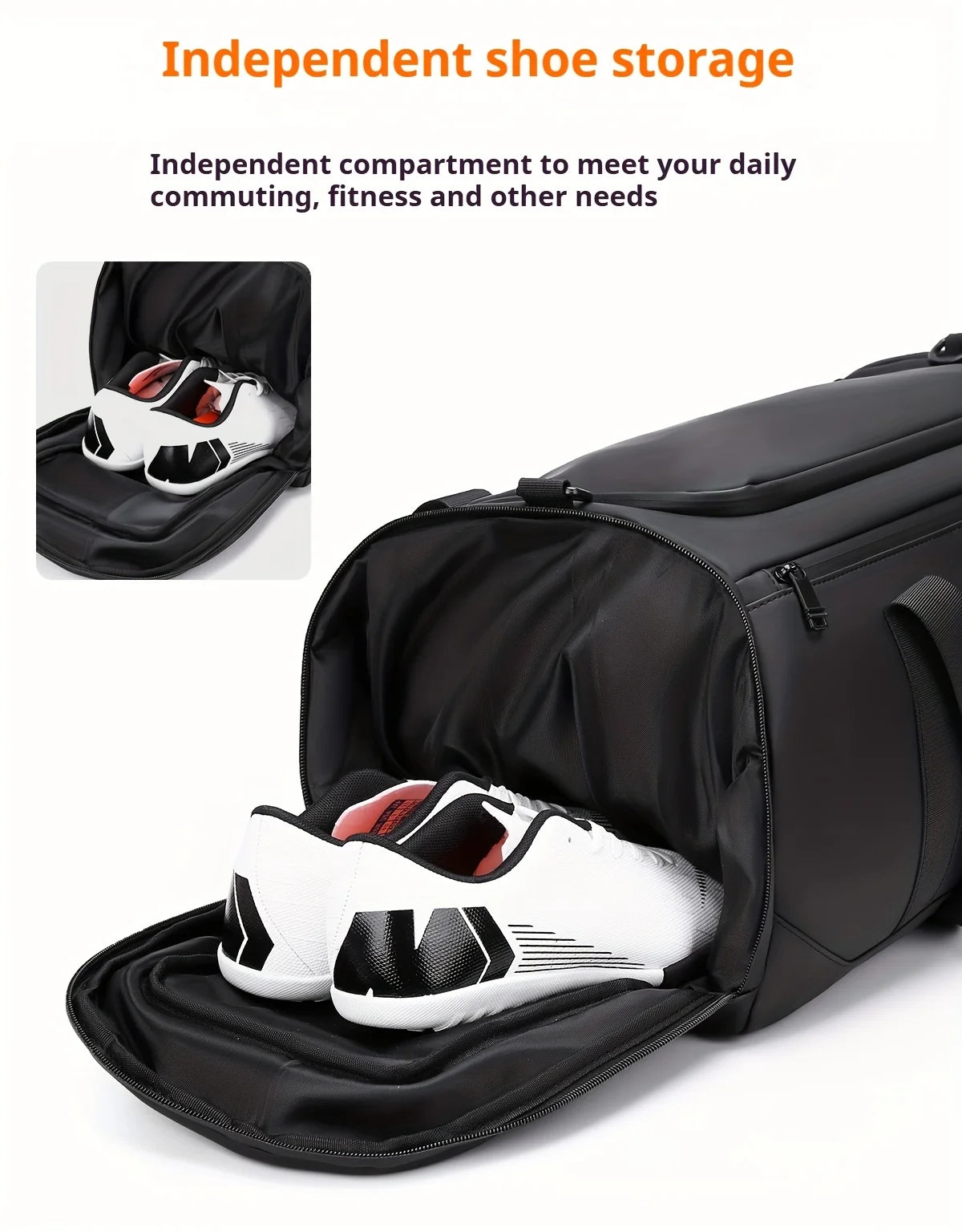 Large Capacity Carry on Travel Bag for Men Spacious Sports Gym Bag with Multiple Compartments Weekend Overnight Duffel Bag