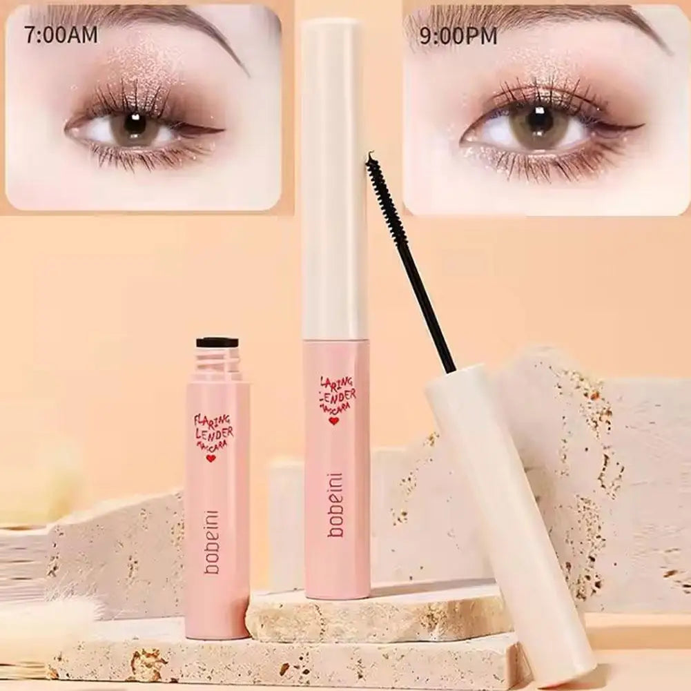 Ultra-Fine Brush Waterproof Mascara 1.5g - Lengthening & Curling, Smudge-Proof Natural Look for Daily Makeup