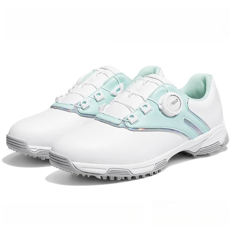 PGM Women Golf Shoes Waterproof Rotating Buckle Anti Slip Sports Shoes XZ297
