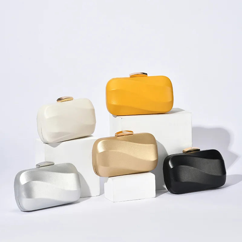 2025 New Women Patchwork Evening Bags Fashion Leather Bags Mini Party Shoulder Chain Bags Dinner Wallets Drop Shipping