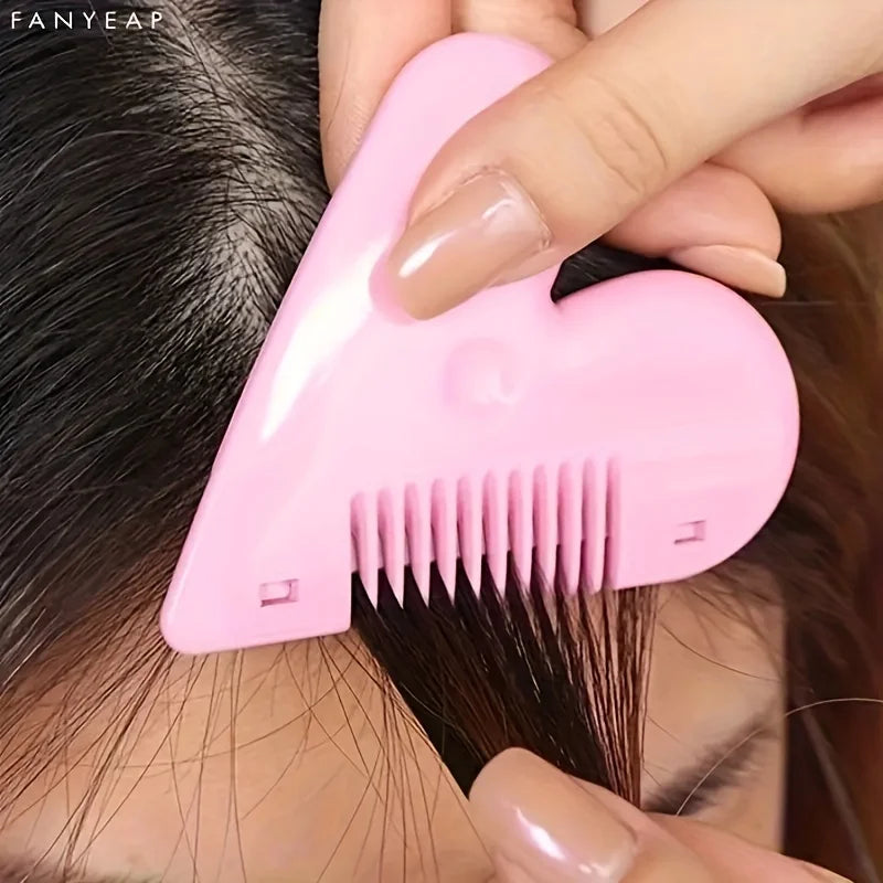 1pc Portable Pink Pubic Hair Trimmer for Women - Private and Discreet Shaping Tool with Comb Blade