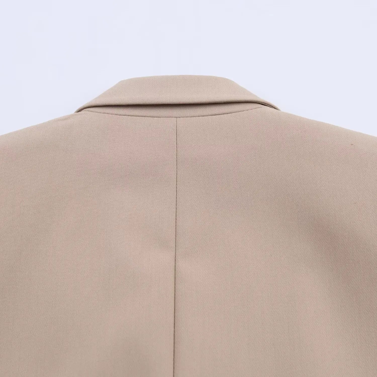 Women Elegant Solid Blazers Female Simple Style Double Breasted Long Sleeved Suit Jackets Casual Office Lady Suit Jackets Tops