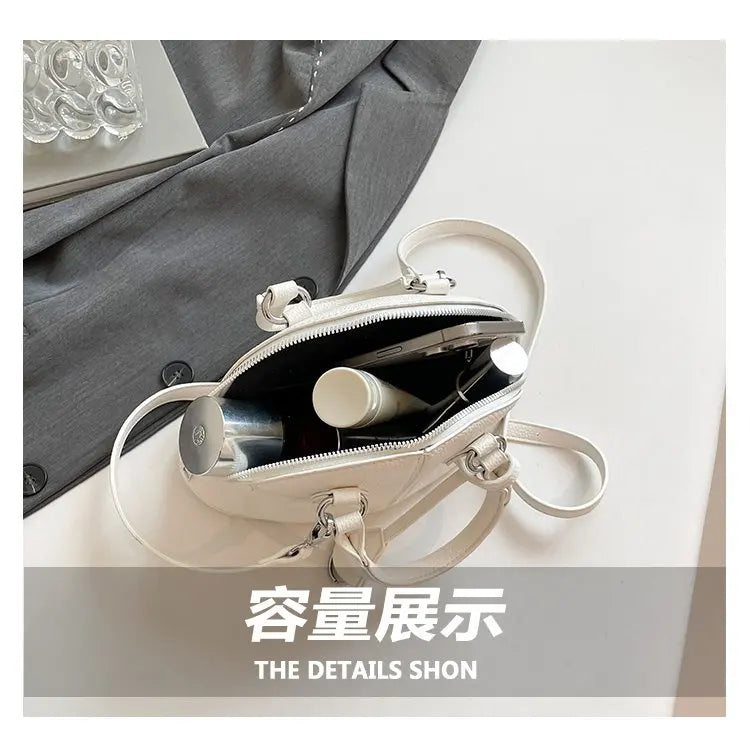 Luxury Unique Diaper Bag Shoulder Purse Ladies Trendy Design Minimalist Textured Original Square Satchel