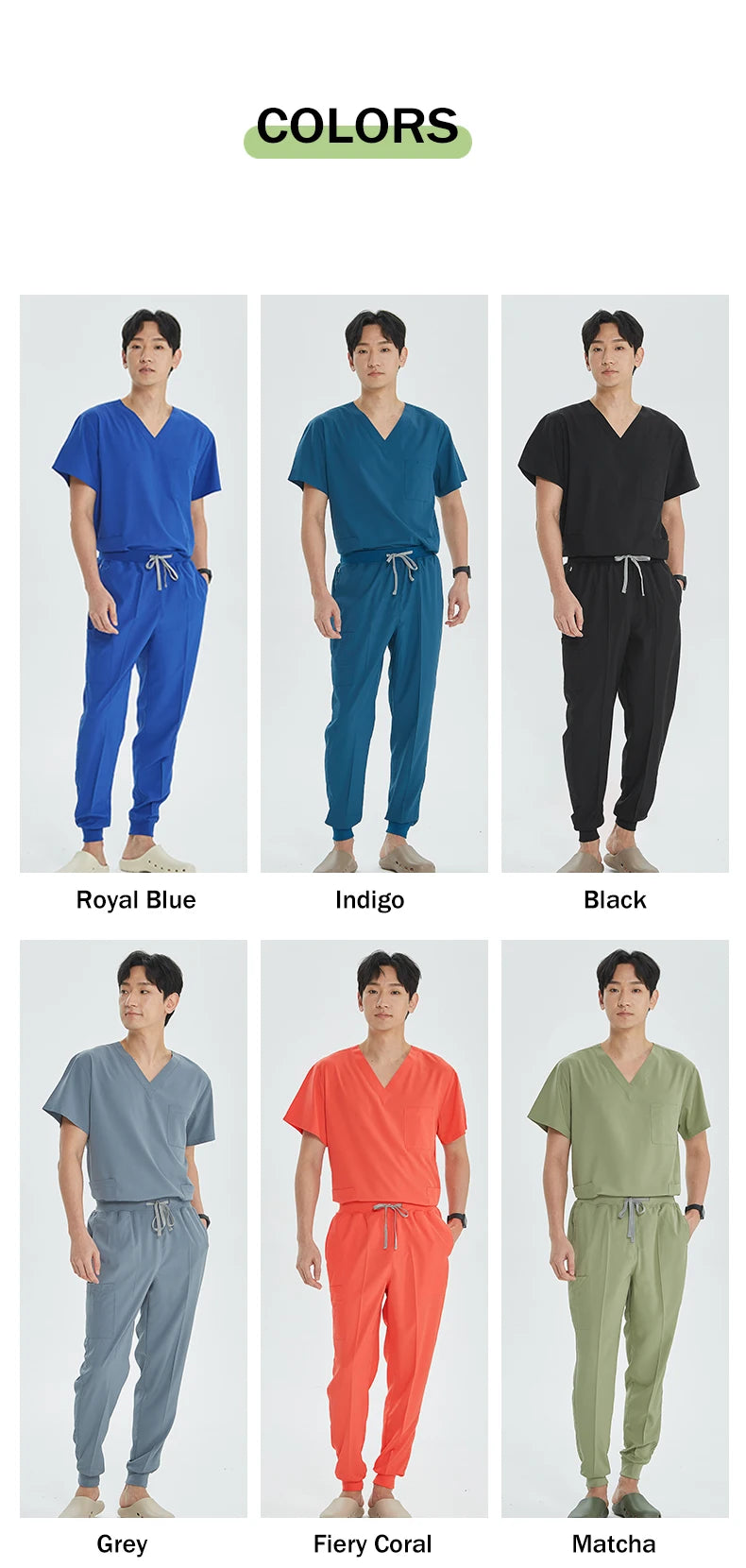 2026 V-neck Medical Nursing Uniforms for Men Short Sleeves Scrubs Surgical Sets Pediatrics Hospital Clothing S21