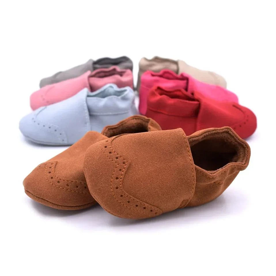 Nubuck Leather Baby Shoes Infant Toddler Baby Girl Boy Soft Sole First Walker Baby Moccasins High Quality Kid's Shoes For 0-18M