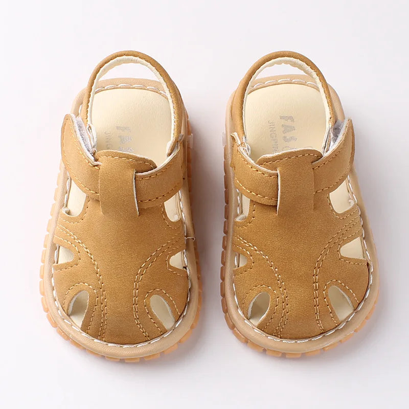 Baby Girl Boy Summer Sandals Candy Color Kids Shoe Infant Anti-collision Toddler Whistle Shoe Soft Bottom Kid Child Beach Sandal