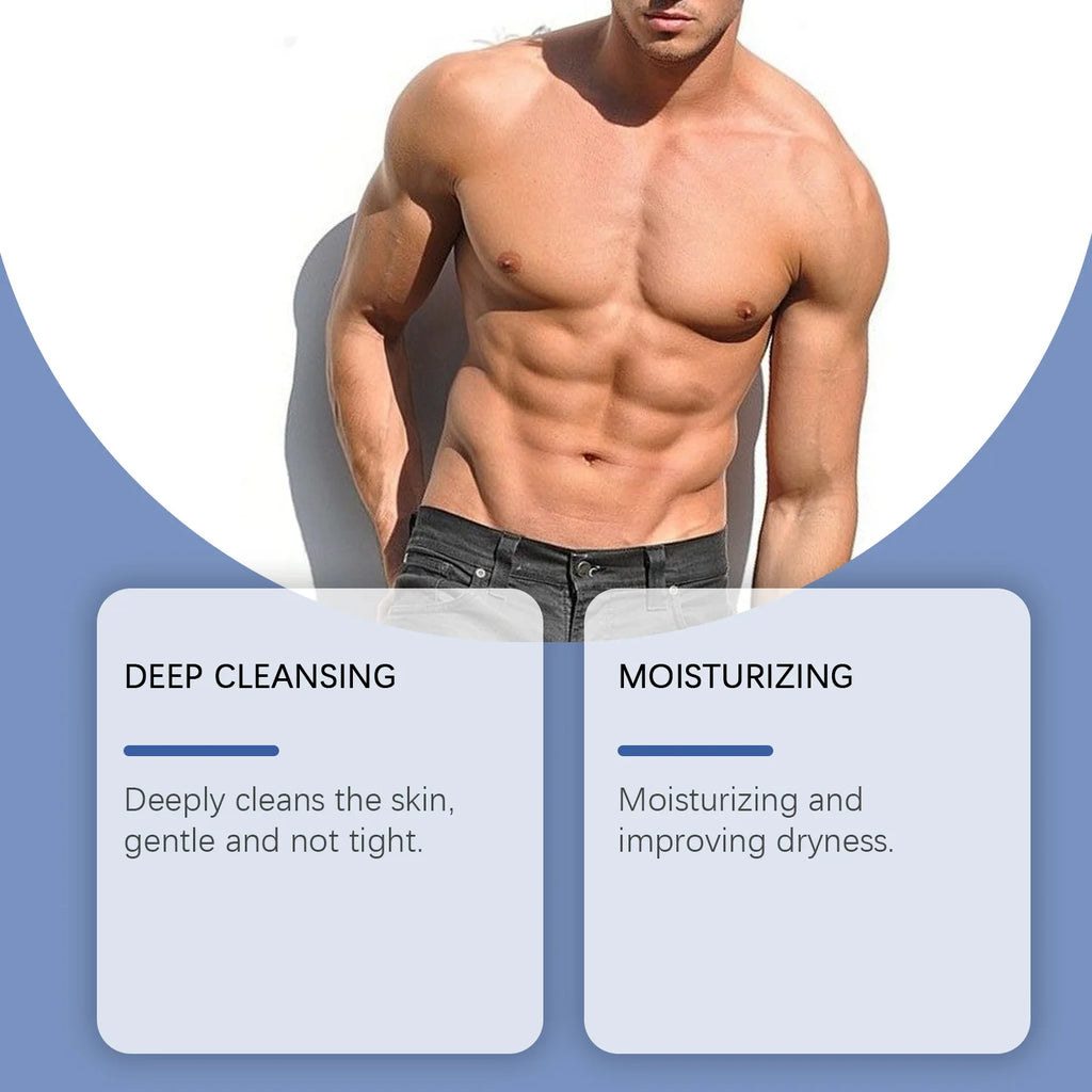 Hyaluronic Men Shower Gel Long Lasting Fragrance Improve Brighten Deep Moisturize Refresh Skin Help Exfoliator Body Wash Lotion