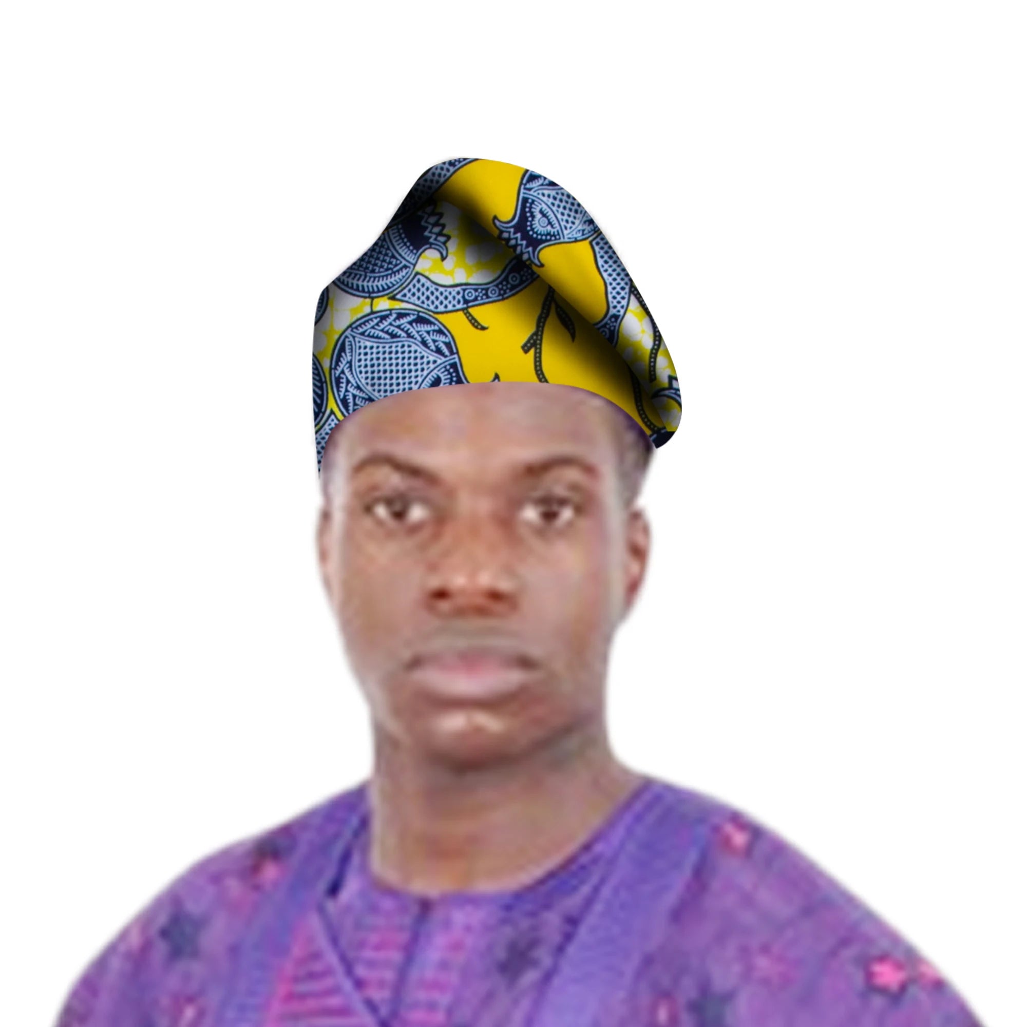 African Men Traditional Cap Hat Bazin Riche Print Hat Wrap Hat Caps Casual Party Head Accessories wyb780