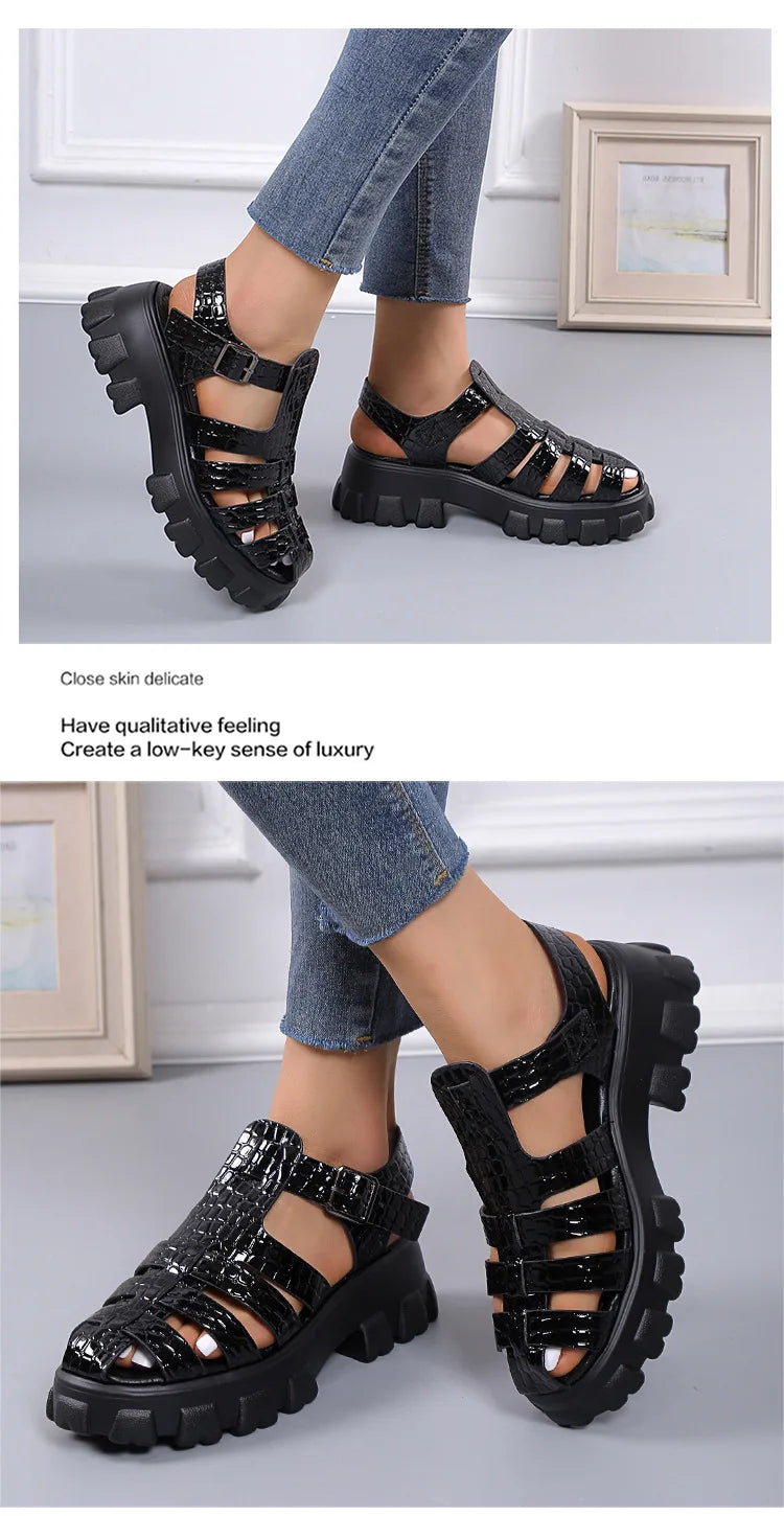 Premium Orthopedic Sandals New Women Gladiator Platform Walking Sand Sandalias Ladies Wedge Sandals Female Beach Shoes Female