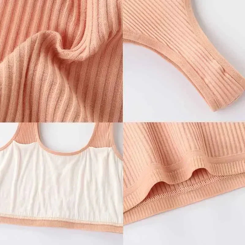 Girls Bra Crop Tops for Teens Underwear Breathable Kids Sports Training Bras Children Soft Cotton Teenager Clothing