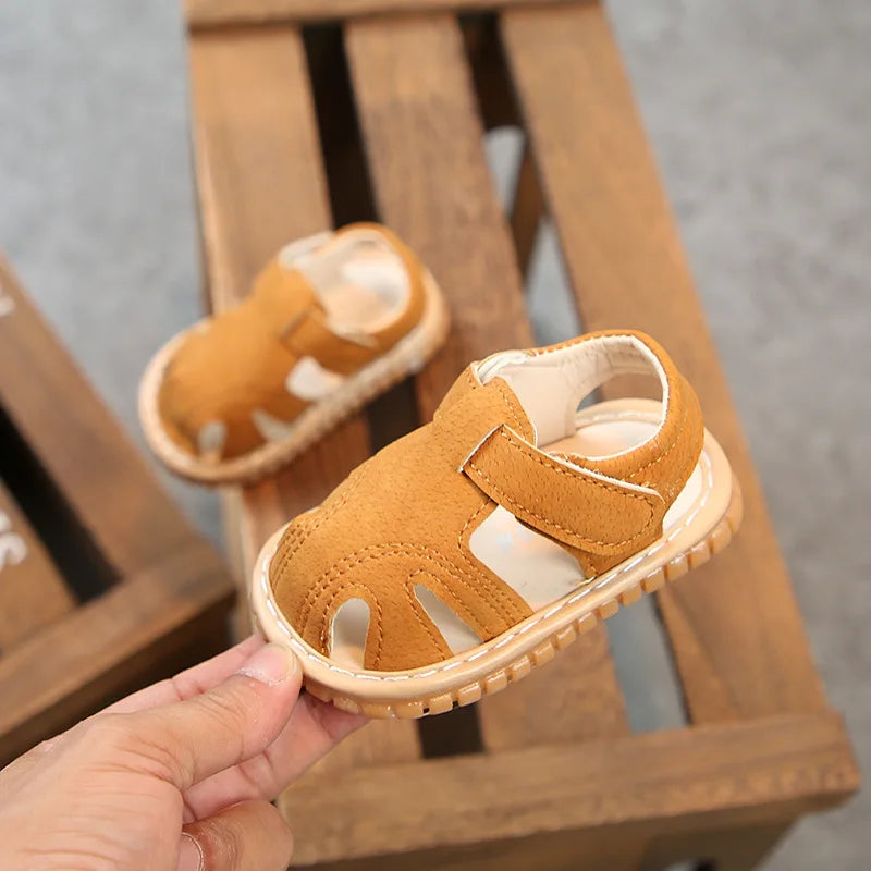 Baby Girl Boy Summer Sandals Candy Color Kids Shoe Infant Anti-collision Toddler Whistle Shoe Soft Bottom Kid Child Beach Sandal