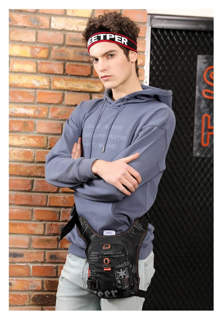 Running Bag Messenger Bag waterproof bags for men Riding Leg Bag Multi-Function Sports Men's Chest Bag Portable waist bag