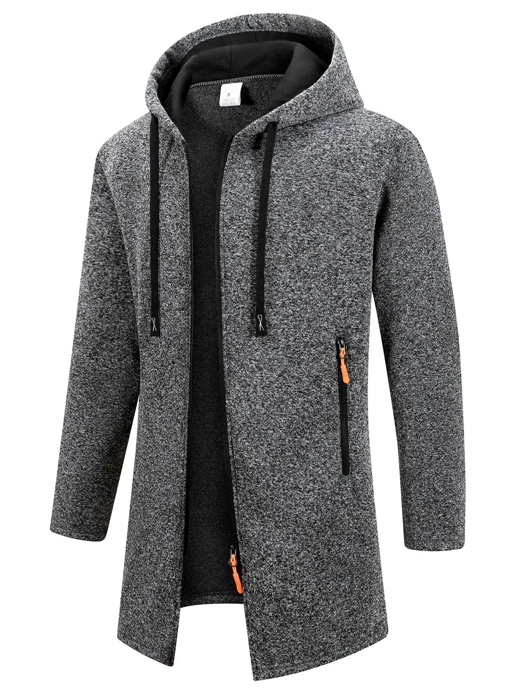 New Streetwear Men's Long Sleeve Sweatshirts for Men Zipper Hooded Oversize Winter Warm Jacket Coat Outdoor Tracksuit Men