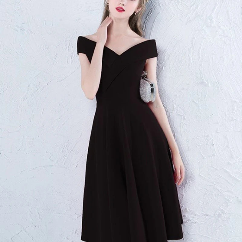 Summer Women's Temperament Deep V-neck Evening Party Dress Ladies Short Sleeve Elegant Fashion Bodycon Robe Solid Color Vestidos