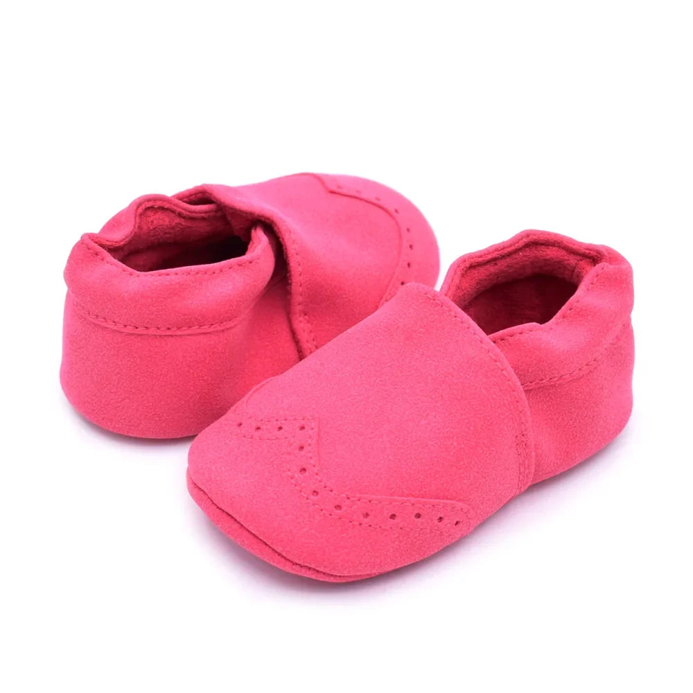 Baby Boy Girl Shoes Soft Leather Infant Toddler Baby First Walker Casual Anti-slip Toddler Baby Kids Crib Shoes -18 Months