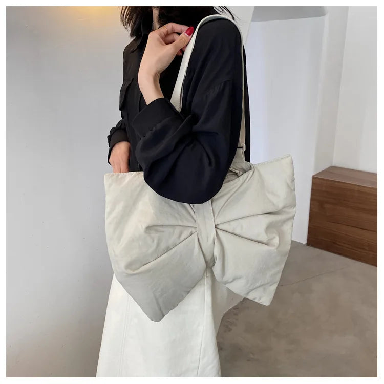 Soft Nylon Women's Portable Shoulder Bag Large Capacity Female Commute Crossbody Bags Simple Design Ladies Tote Purse Handbags