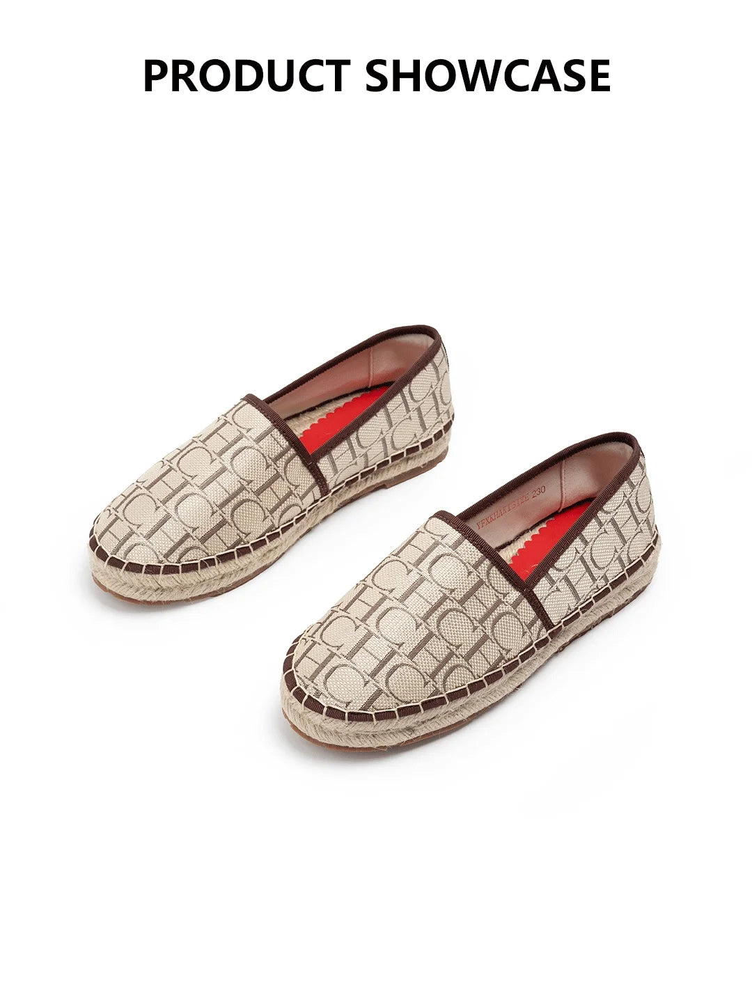CH Women's Fisherman Shoes 2026 Premium Sense Letter Print High Quality Casual Shoes Fashion Outdoor  Luxury Flat Women's Shoes