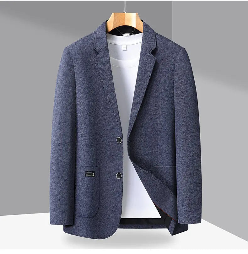 Men's High-end Suit Jacket Stylish and Handsome, Versatile and Trendy, Suitable for Middle-aged and Elderly Casual Business Wear