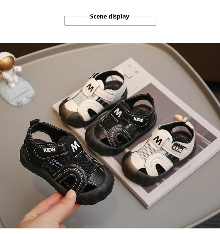 Boy Sandals 2026 summer New Baby Walking Shoes Soft Sole Girls' Sandals Mesh Shoes Children's Sandals Versatile Children's Shoes