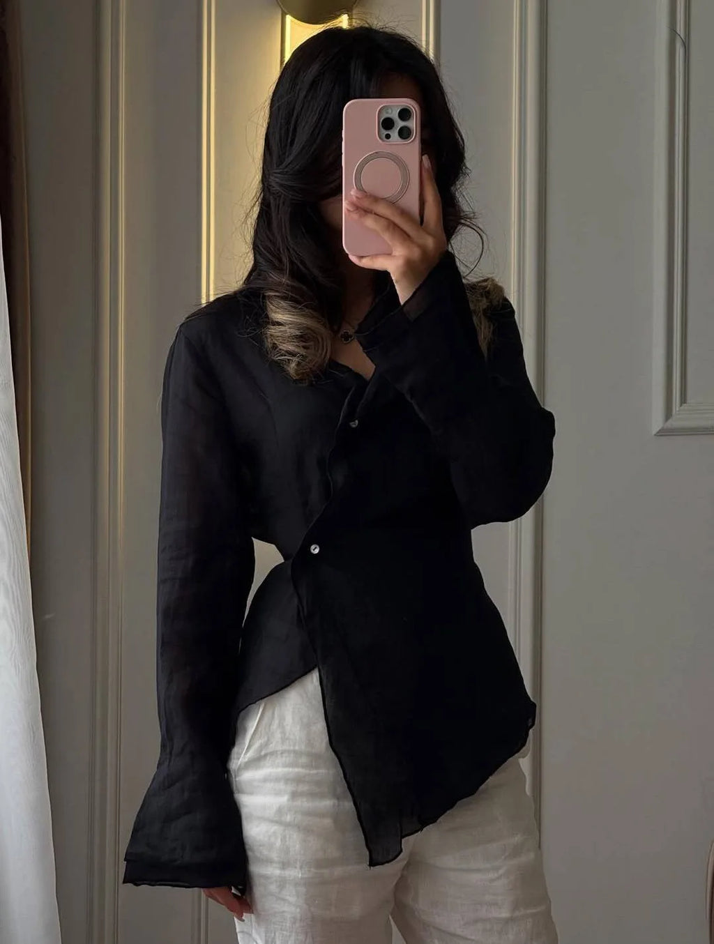 Women Blouses 2026 Spring Summer Long Sleeve Blouse Woman Blouse Shirt Office Elegant Work Shirt Top Blusas Mujer De Moda