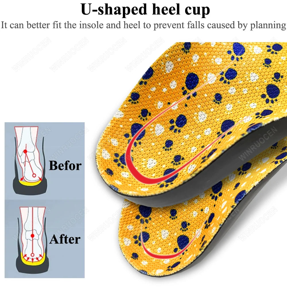 Girl/boy Shoes For Kids Insole Arch Support Flat Feet Sneaker Children Orthopedic Sport Insoles For Shoes Feet Care Inserts Pad