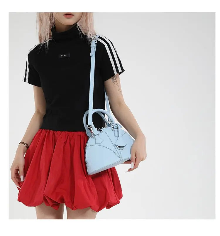Luxury Unique Diaper Bag Shoulder Purse Ladies Trendy Design Minimalist Textured Original Square Satchel