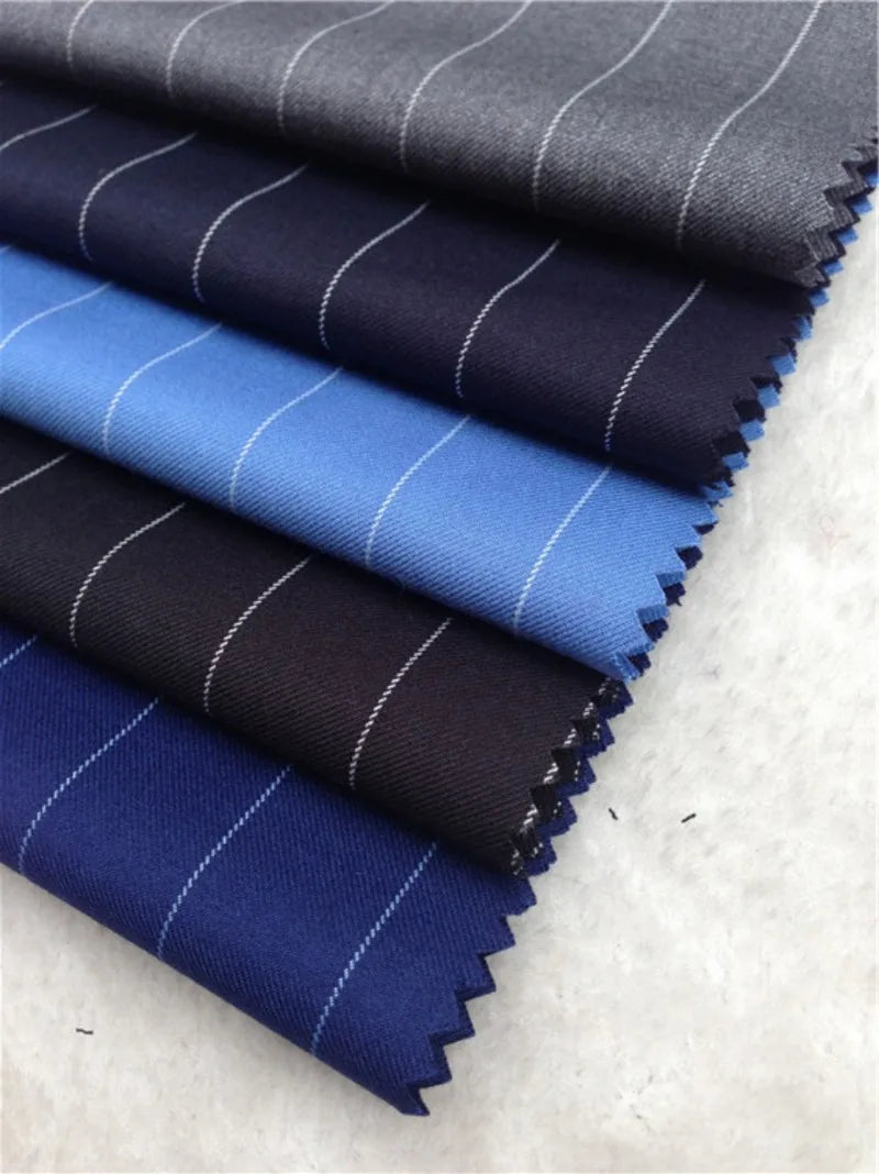 50cm Spring fashion Stripe Suit Fabric Atiku Fabric for Men High Quality Men's jacket Fabrics  Business  fabric Set sewing