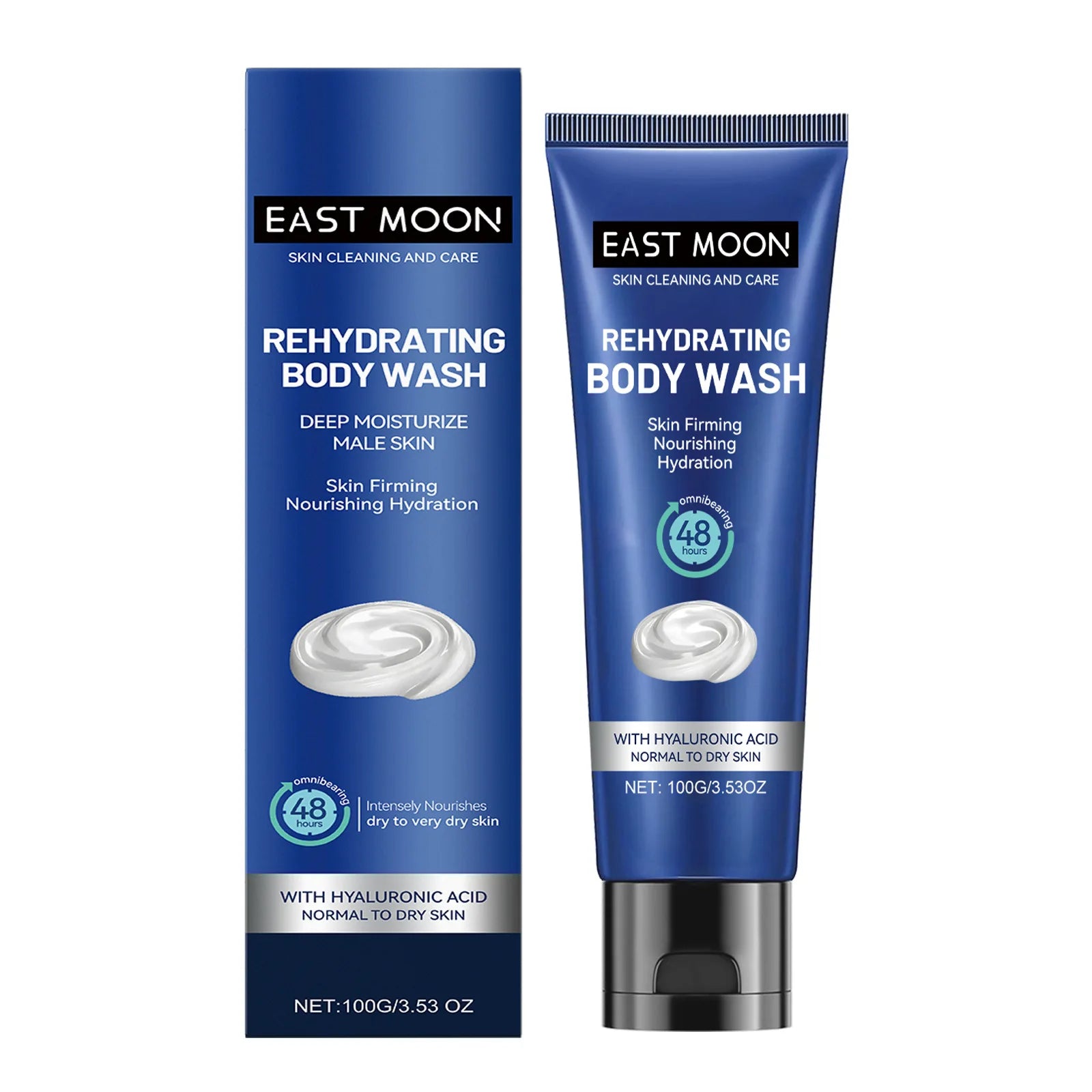 Hyaluronic Men Shower Gel Long Lasting Fragrance Improve Brighten Deep Moisturize Refresh Skin Help Exfoliator Body Wash Lotion