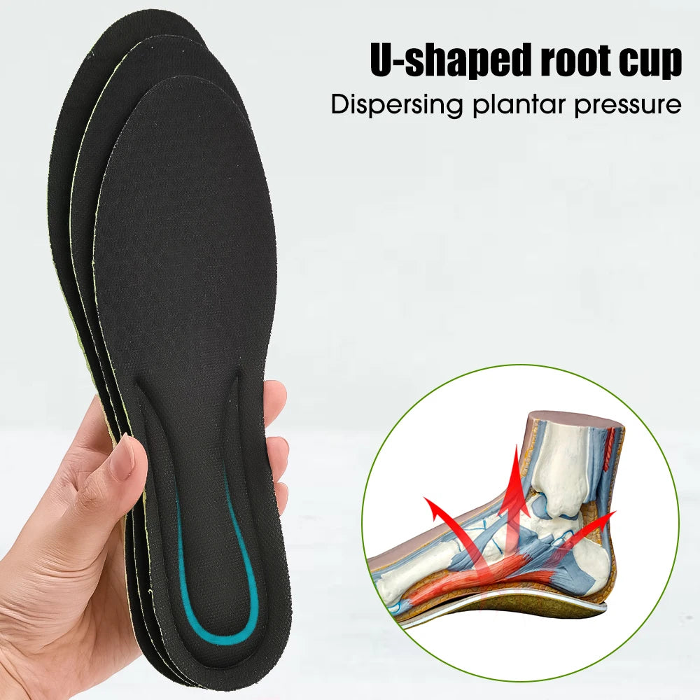 Soft Massage Insoles Women Men Breathable Arch Support Shoes Sole Pads Unisex Deodorant Memory Sponge Sports Feets Cares Inserts