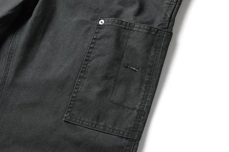 Men Streetwear Fashion Loose Casual Pure Cotton Wide Leg Baggy Pant Cityboy High Street Amikaji Cargo Pants Trousers
