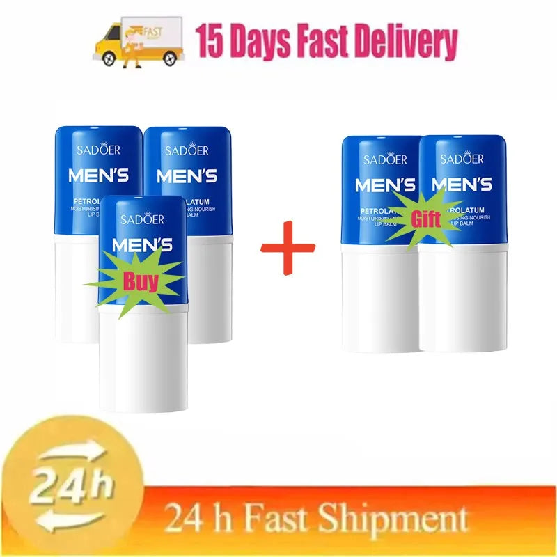 Men Lip Balm Moisturizing Hydration Fading Lip Lines Anti-Cracking Remove Dead Skin Refreshing And Not Greasy Exquisite Lip Care