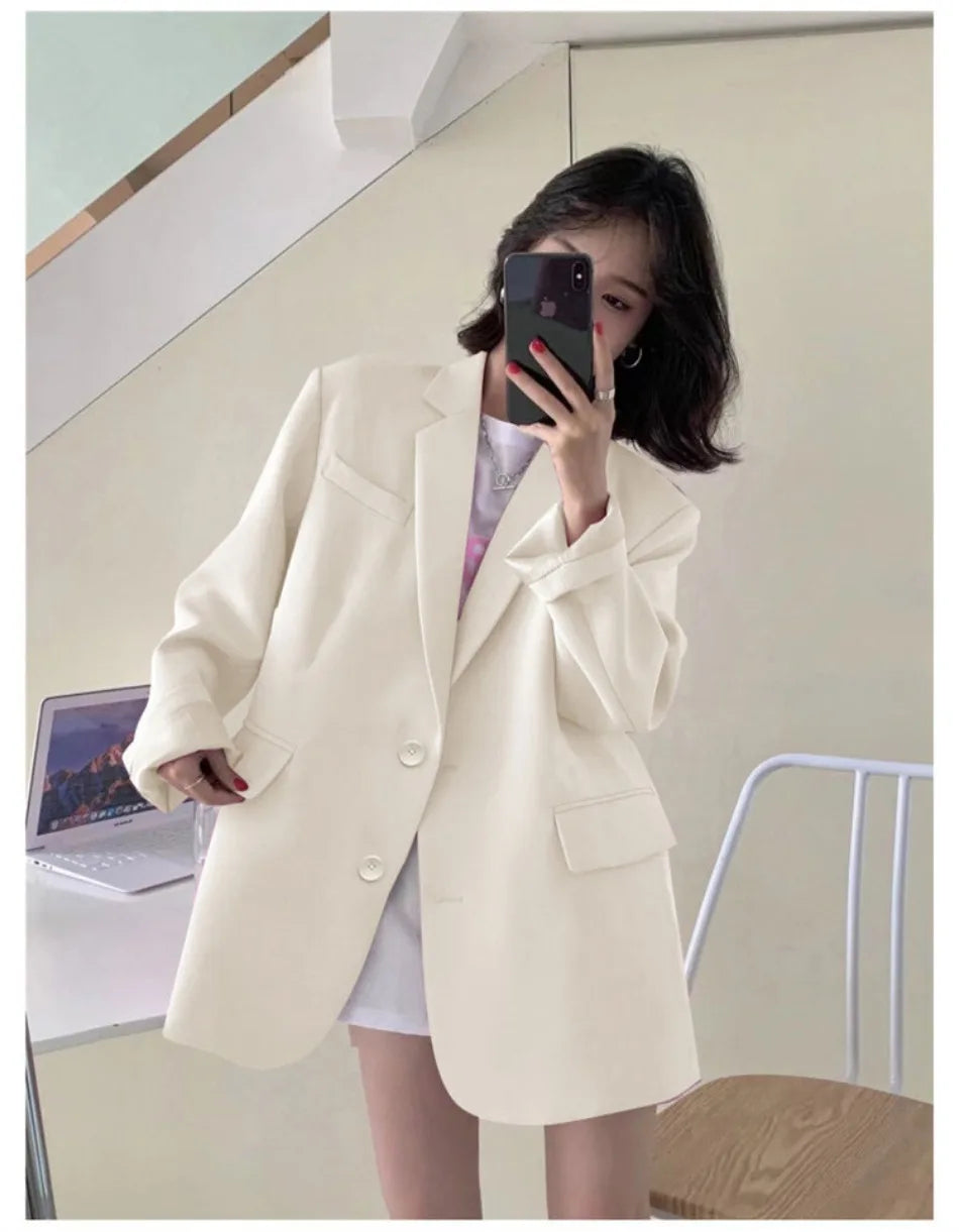 Blazer Woman Spring Summer New Solid Color Suit Jacket Women Korean Fashion Casual Comfortable Suit Woman Clothing Outerwears