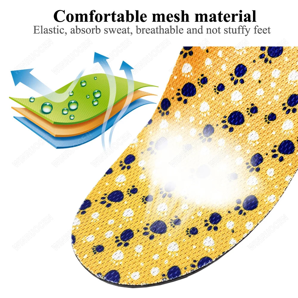 Girl/boy Shoes For Kids Insole Arch Support Flat Feet Sneaker Children Orthopedic Sport Insoles For Shoes Feet Care Inserts Pad
