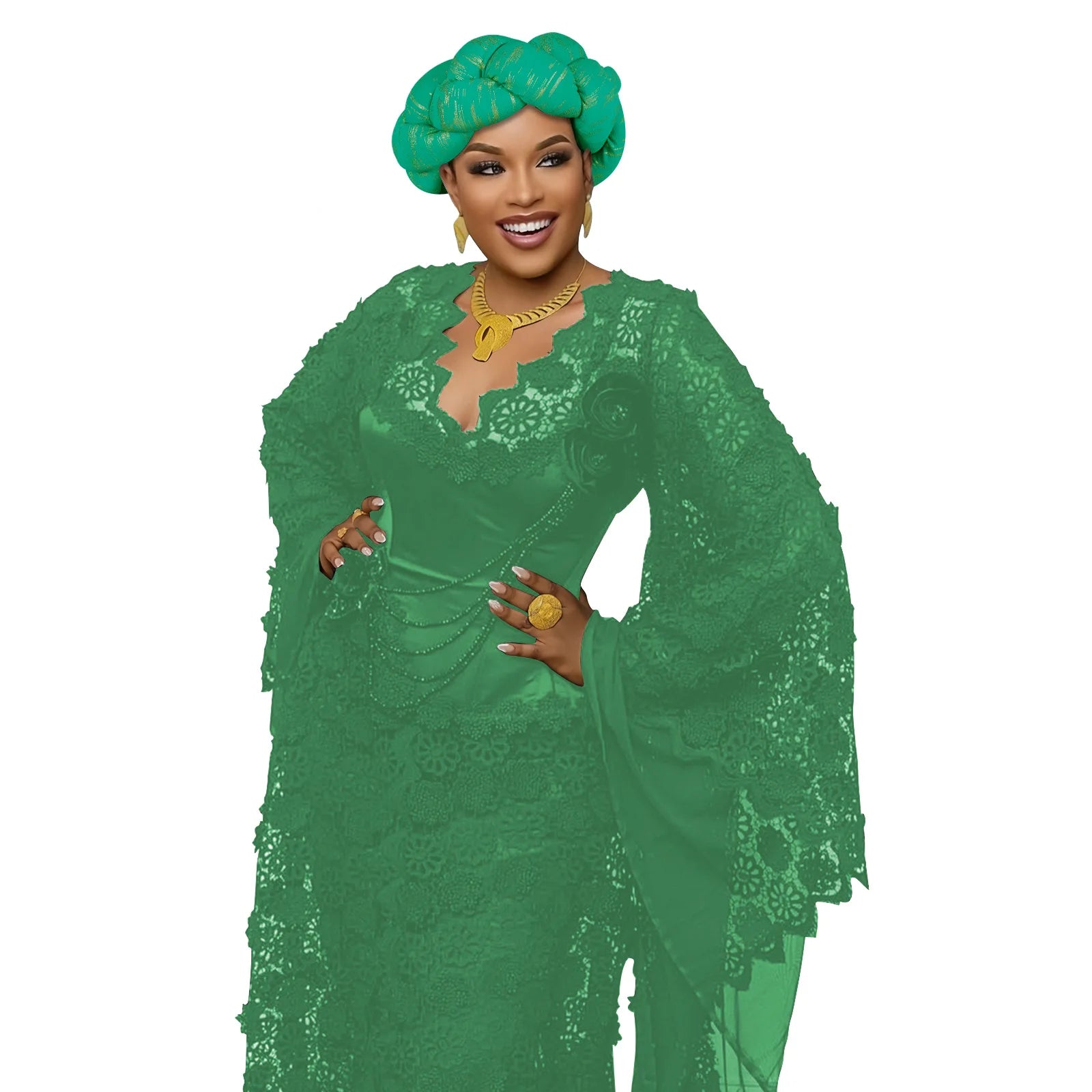African Auto Gele Headtie Already Made Headties Turban Cap for Women Nigeria Hijab Braid Head Wrap Wedding Party Headpiece