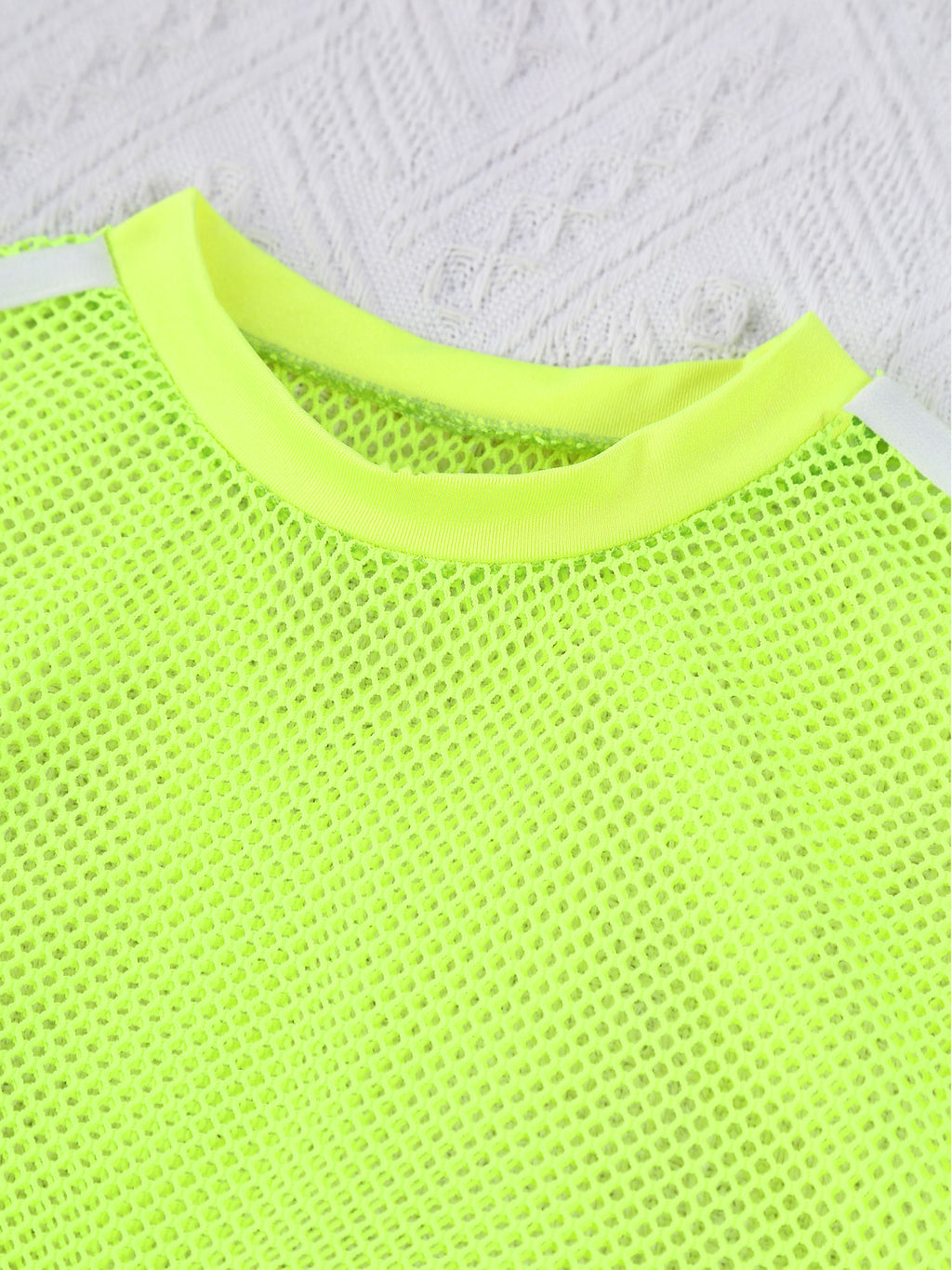 Kids Girls Fishnet T-shirt Hip Hop Street Dance Tops Long Sleeve Round Neck Hollow Out Mesh Crop Top for Workout Gym Sportswear