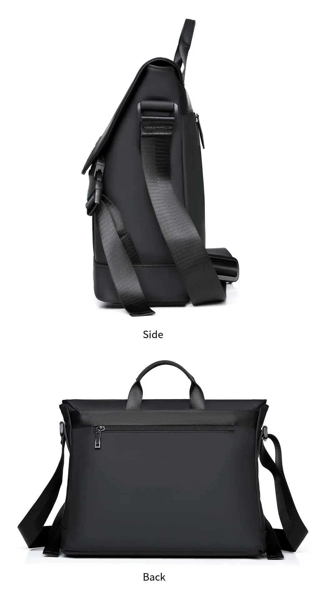 New Briefcase, High-End Business Crossbody Bag, Commuter Travel Backpack, Large-Capacity Shoulder Bag, Fashionable Water-Repellent Handbag, Laptop Bag, Solid Color Casual Bag