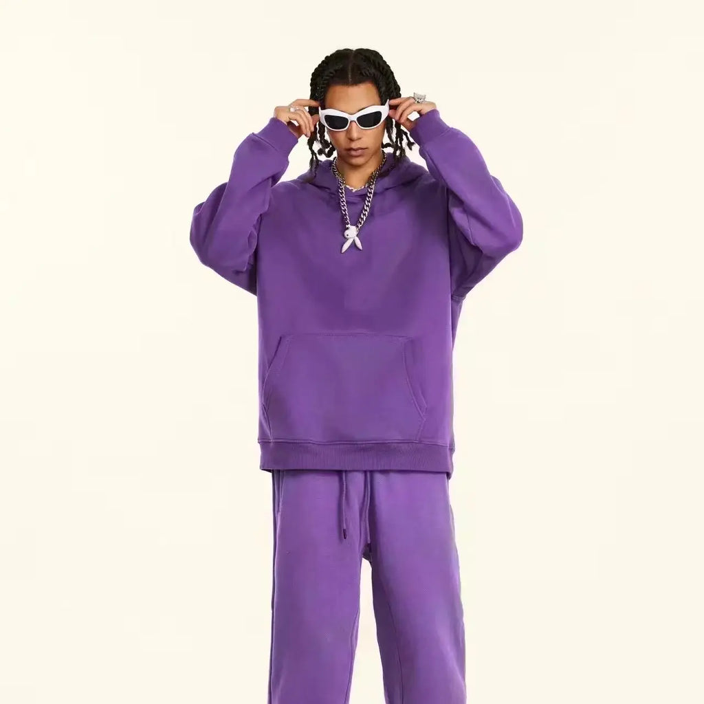 Men's Tracksuit Outdoors Hot Sale Men Daily Comfort Hooded Single Sportswear and Sweatpant Man Fashion Sports set Jogging Simple