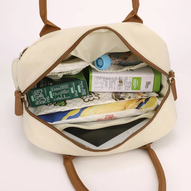Women's Single Shoulder Bag Diaper Bags Casual Travel Nylon Crossbody Bag Lightweight Waterproof Large Capacity Shopping Handbag