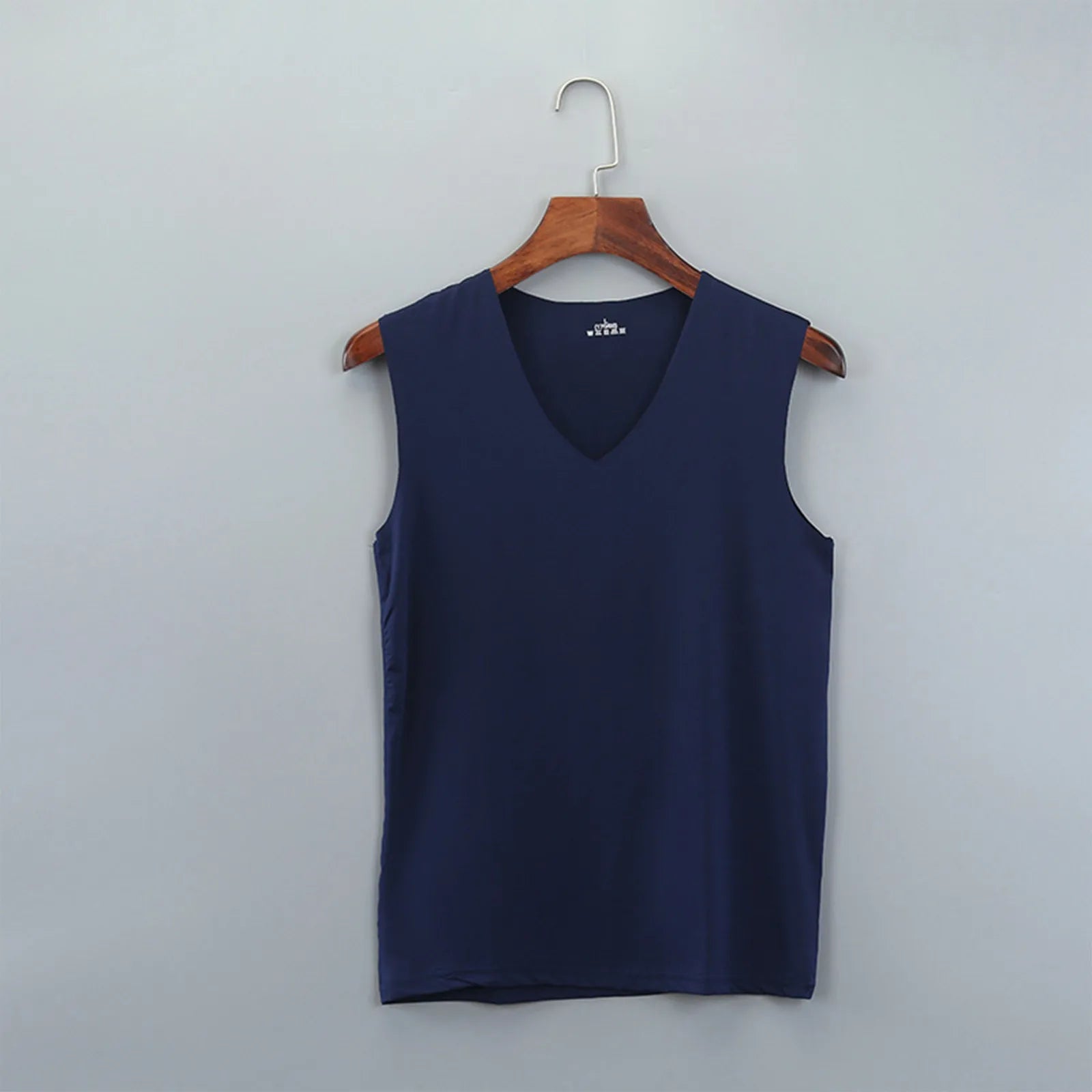 Men'S Top Men'S Summer Multi Color Sleeveless Vest Men'S Summer Ice Silk Traceless Thin Breathable Color V-Neck Sleeveless Top