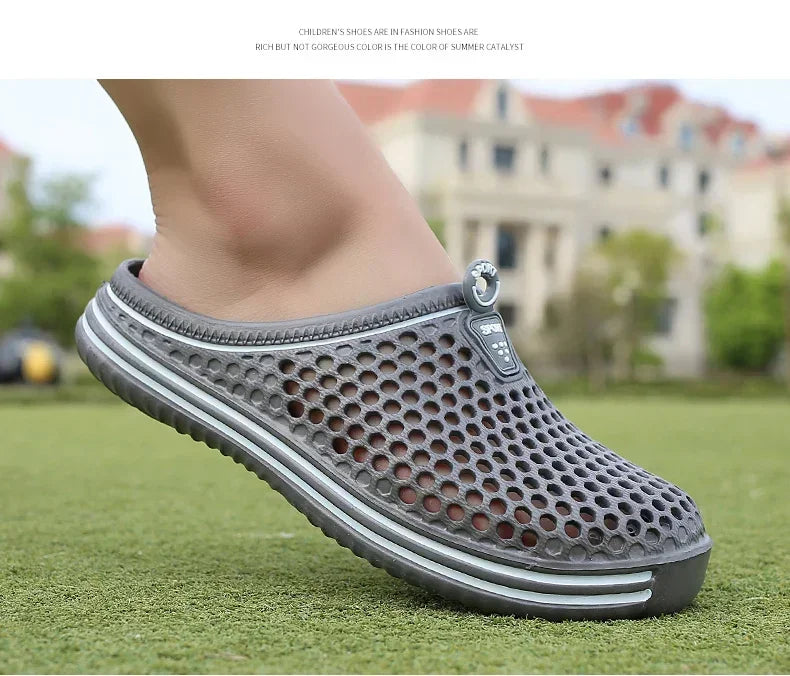 2025 New Men Summer Slippers High Quality Non Slip Beach Shoes For Women Breathable Couples Fashion Comfortable Garden Shoes
