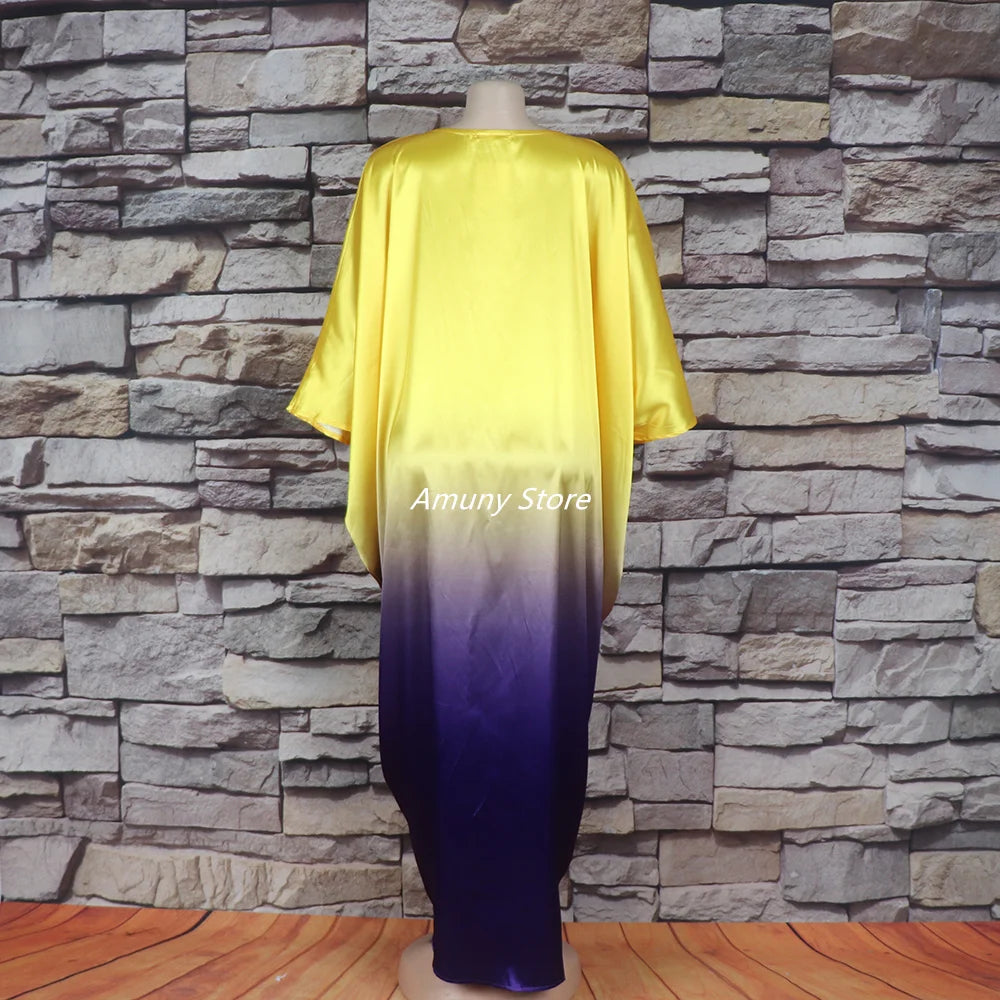 2023 Summer African Fashion Design Sleek rayon dress Nigeria's latest abaya