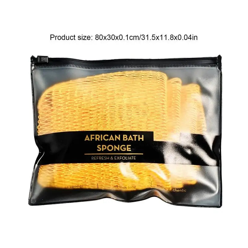 Bath Sponges For Shower Colorful Net Sponge Body Exfoliator Reusable Bath Sponge Washcloth African Scrubbing Long Net Rag Shower